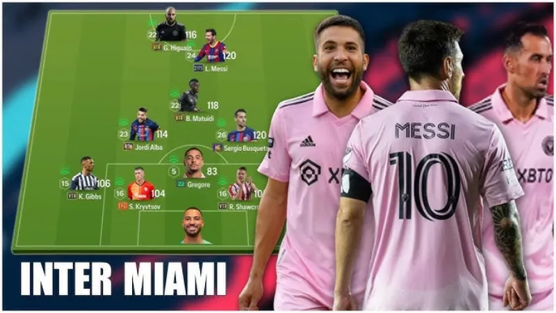 Bảng vị trí và số áo trong danh sách cầu thủ Inter Miami